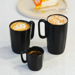 inny Szklanki I Kubki^Komplet 2 kubków czarnych FUORI 330 ml