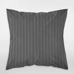 Sale inny Komplet 2 poszewek z adamaszku ciemnoszare PURE 40x40 cm