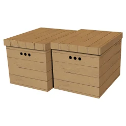 Discount Komplet 2 pudełek tekturowych DESKA BRĄZ XL