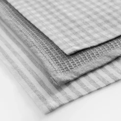 inny Tekstylia Kuchenne|Tekstylia Kuchenne^Komplet 3 ręczników kuchennych szare 40x60 cm