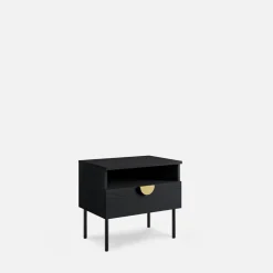 Discount inny Komplet 2 szafek nocnych czarnych MOND
