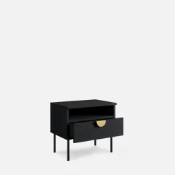 Discount inny Komplet 2 szafek nocnych czarnych MOND