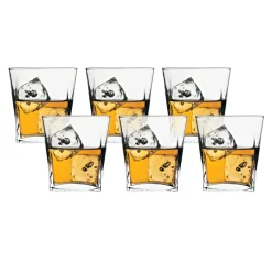 Szklanki I Kubki^Komplet 6 szklanek do whisky CARRE PASABAHCE 310 ml