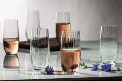 Szklanki I Kubki^Komplet 6 szklanek wysokich WATERFALL 350 ml