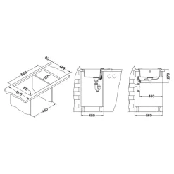 Clearance Alveus Komplet - zlewozmywak CANTO 30 ROYAL z baterią QUEEN