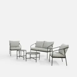 Outlet inny Komplet ogrodowy sofa, 2 fotele i 2 stoliki SURRI