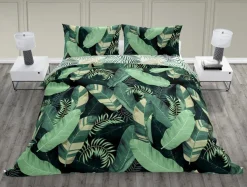 New Faro Komplet pościeli bawełnianej w liście bananowca TRENDY 220x200 cm