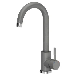 Outlet Komplet zlewozmywak QUADRON szary SMART 1K/Z/K/O 62X44 z szarą baterią