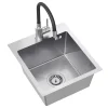 inny Zlewozmywaki^Komplet zlewozmywak QUADRON inox AVENIR SMART 40X45 cm z baterią