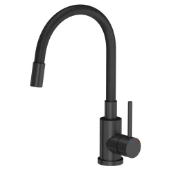 Online Komplet zlewozmywak QUADRON czarny SMART 62x44 cm z baterią, dozownikiem, matą i syfonem