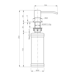 Online Komplet zlewozmywak QUADRON czarny SMART 62x44 cm z baterią, dozownikiem, matą i syfonem