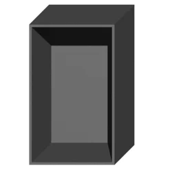 Clearance Qubik Korpus nadstawny 60x98,5 grafitowy