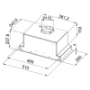 Sale Qubik Korpus 60x98,5 dębowy z czarnym okapem OKPZH18EF
