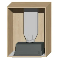 Outlet Qubik Korpus 60x77 dębowy z okapem ERA C IX/A/52