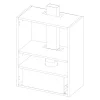 Outlet Qubik Korpus 60x77 grafit z czarnym okapem OKPZH18EF
