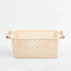 Best inny Kosz do przechowywania kremowy 33x13x13,5 cm