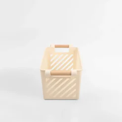 Best inny Kosz do przechowywania kremowy 33x13x13,5 cm