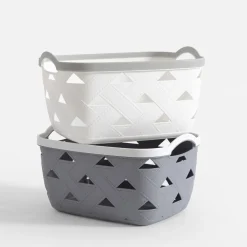 Outlet inny Kosz do przechowywania szary 22x15,7x10,8 cm