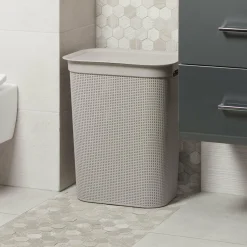Best ROTHO Kosz na pranie biały BRISEN 50 l