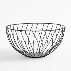 inny Miski, Patery I Półmiski^Koszyk na owoce, czarny, 25 cm