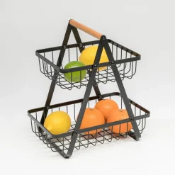Discount Koszyk na owoce 2-poziomy 27x17x28,8 cm