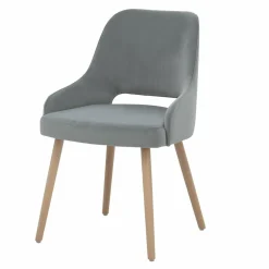 Discount Fameg Krzesło retro z dziurką szare KERSTIN