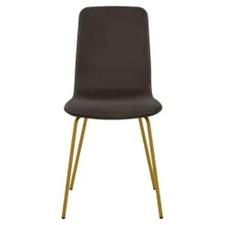 Online Fameg Krzesło welurowe brązowe VINGE