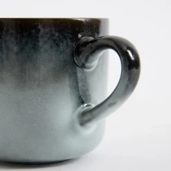 inny Szklanki I Kubki^Kubek ceramiczny brązowo-szary MALAM 320 ml