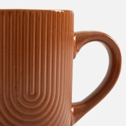 Outlet Kubek ceramiczny brązowy PAPILAR 310 ml