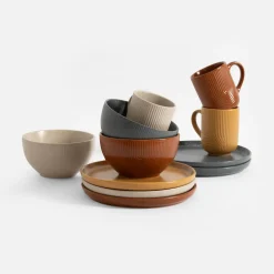 Outlet Kubek ceramiczny brązowy PAPILAR 310 ml