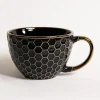 Prima Cucina Szklanki I Kubki^Kubek ceramiczny czarny BRESCA JUMBO 440 ml