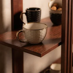 Prima Cucina Szklanki I Kubki^Kubek ceramiczny plaster miodu BRESCA JUMBO 440 ml