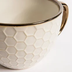 Prima Cucina Szklanki I Kubki^Kubek ceramiczny plaster miodu BRESCA JUMBO 440 ml