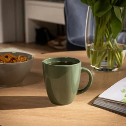 inny Szklanki I Kubki^Kubek ceramiczny zielony 310 ml