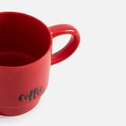 inny Szklanki I Kubki^Kubek do kawy czerwony 380 ml