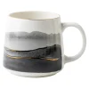 inny Szklanki I Kubki^Kubek porcelanowy akwarela szary 380 ml