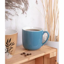 Szklanki I Kubki^Kubek porcelanowy prosty granatowy URBAN 300 ml