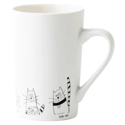 inny Szklanki I Kubki^Kubek porcelanowy w koty ANIMAL 380 ml