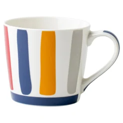inny Szklanki I Kubki^Kubek porcelanowy w paski 380 ml