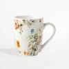 inny Szklanki I Kubki^Kubek porcelanowy w polne kwiaty 340 ml
