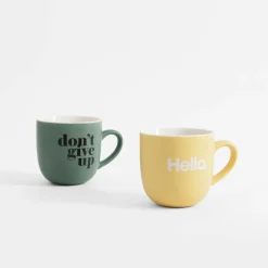inny Szklanki I Kubki^Kubek porcelanowy zielony 400 ml