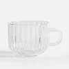 Szklanki I Kubki^Kubek szklany ryflowany 350 ml