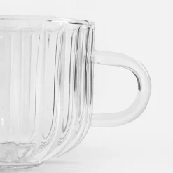 Szklanki I Kubki^Kubek szklany ryflowany 350 ml