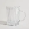 Clearance Kubek szklany w prążki FIRENZA 350 ml