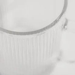 Clearance Kubek szklany w prążki FIRENZA 350 ml