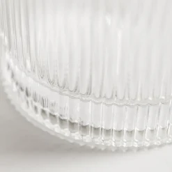 Clearance Kubek szklany w prążki FIRENZA 350 ml