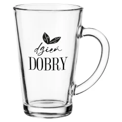 Clearance Kubek szklany z uchem IWO 300 ml