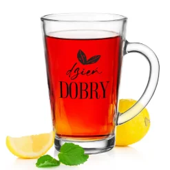 Clearance Kubek szklany z uchem IWO 300 ml