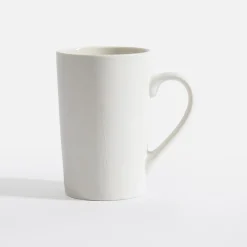 inny Szklanki I Kubki^Kubek z roślm tłoczeniem biały 380 ml