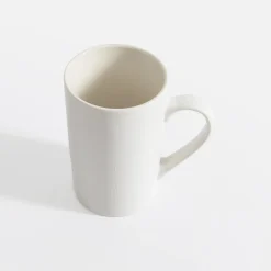 inny Szklanki I Kubki^Kubek z roślm tłoczeniem biały 380 ml